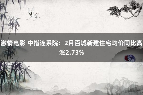 激情电影 中指连系院：2月百城新建住宅均价同比高涨2.73%