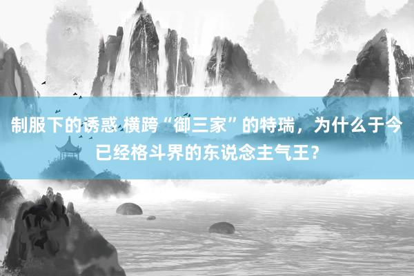 制服下的诱惑 横跨“御三家”的特瑞，为什么于今已经格斗界的东说念主气王？