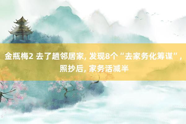 金瓶梅2 去了趟邻居家， 发现8个“去家务化筹谋”， 照抄后， 家务活减半