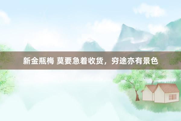新金瓶梅 莫要急着收货，穷途亦有景色